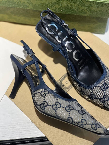 Туфли Gucci женский текстиль графитовый 116411-4