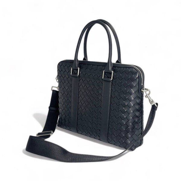 Мужской портфель Bottega Veneta мужской кожа черный 150102