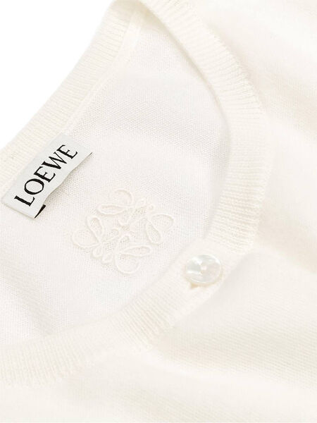 Кардиган Loewe женский вязаная ткань белый 189913-6