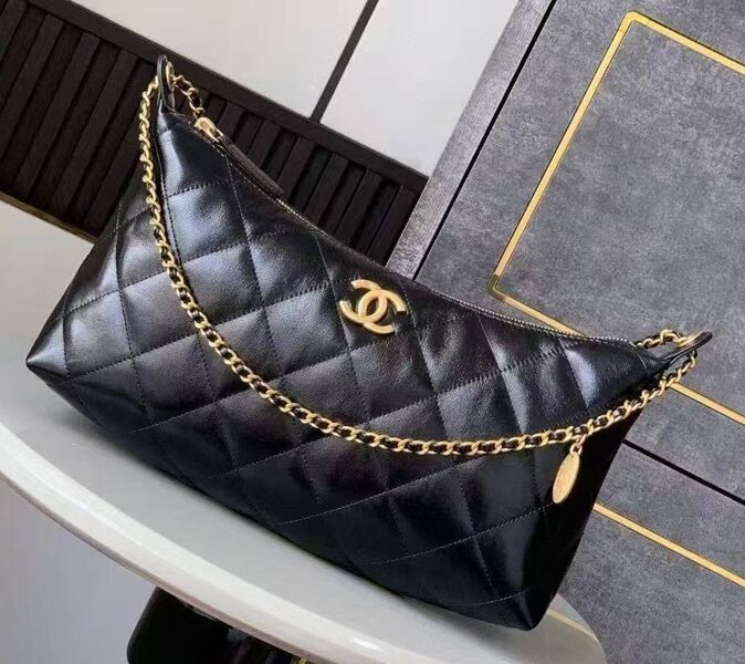 Сумка Chanel женский кожа черный 199653
