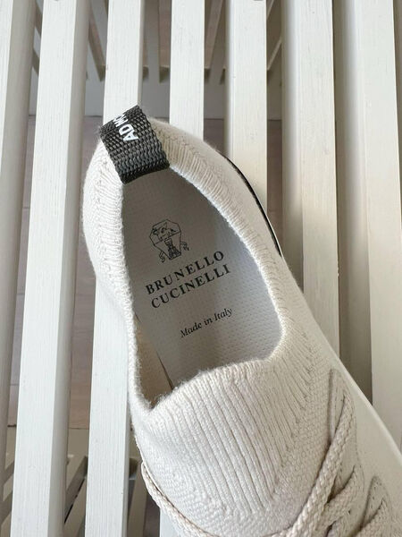 Мужские кроссовки Brunello Cucinelli мужской текстиль графитовый 146637-6