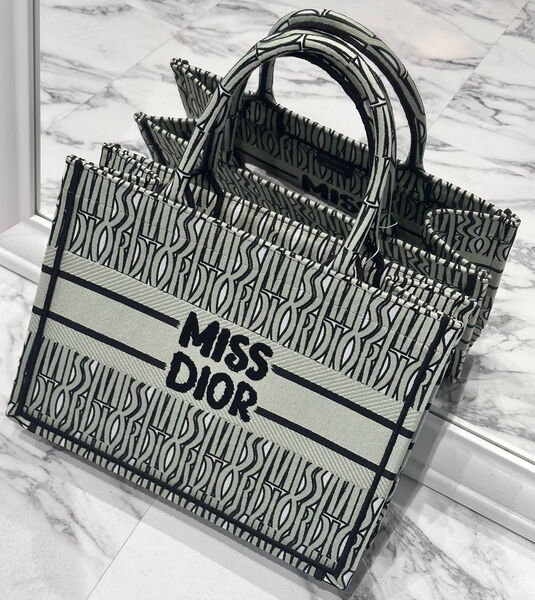 Сумка Chistian Dior Book женский текстиль графитовый 192290