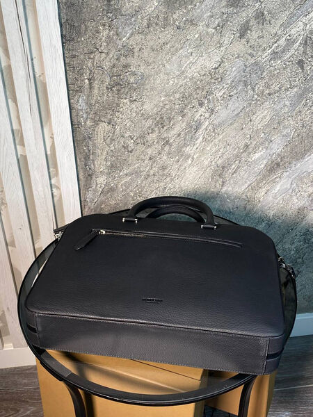 Мужской портфель Burberry мужской кожа черный 111552-12