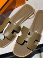 Шлепки Hermès женский кожа 113880-3