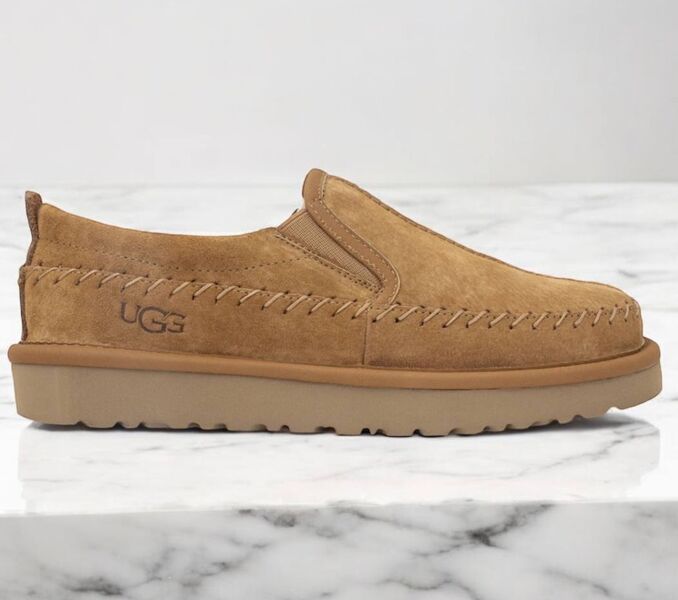 Угги Ugg Stitch Slip женский замша бежевый 163965