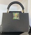 Сумка Louis Vuitton Capucines женский кожа графитовый 186158-1