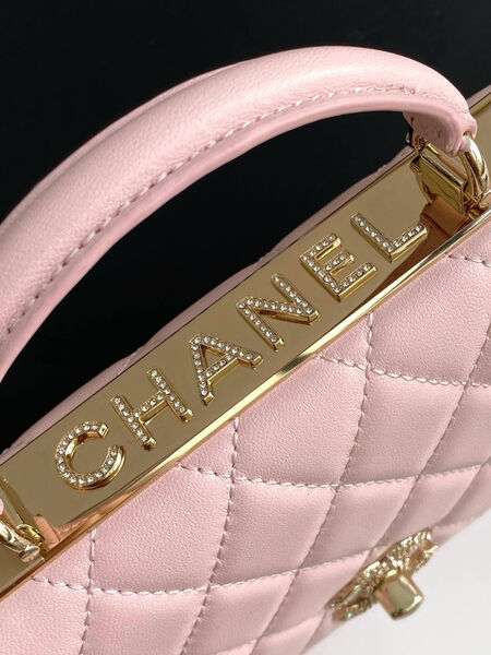 Сумка Chanel женский кожа розовый 196550-3