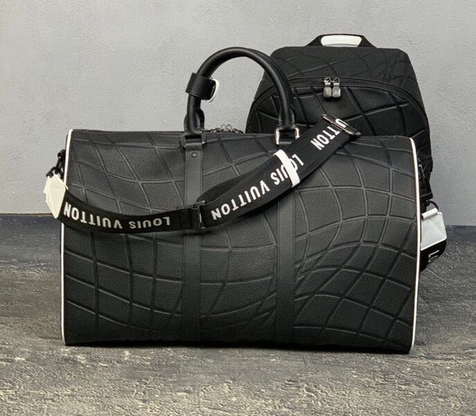 Дорожная сумка Louis Vuitton мужской кожа черный 106013