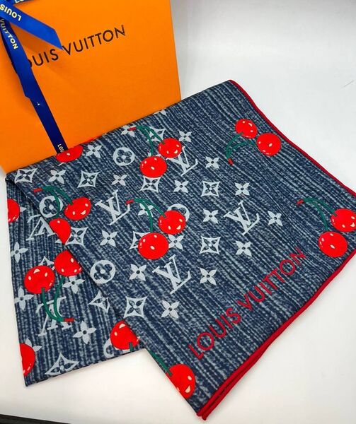Платок Louis Vuitton женский кашемир графитовый 197797