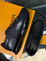 Мужские кроссовки Louis Vuitton мужской кожа черный 140492-6