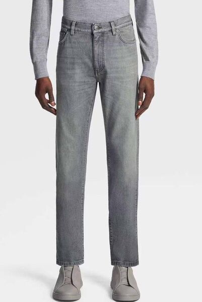 Мужские джинсы Zegna мужской джинса графитовый 144375