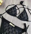 Купальник Gucci женский черный,белый 37187