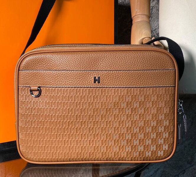 Мужская сумка мессенджер Hermès мужской кожа 132080