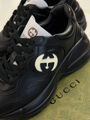 Кроссовки Gucci женский кожа черный 125254-4
