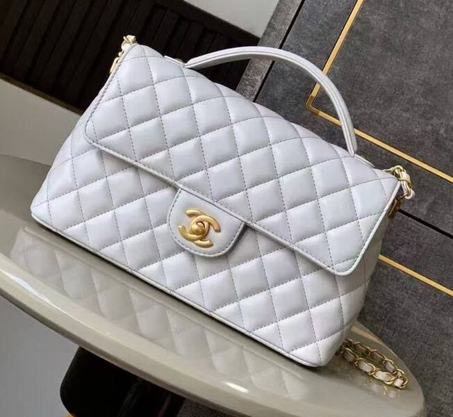 Сумка Chanel женский кожа графитовый 182084
