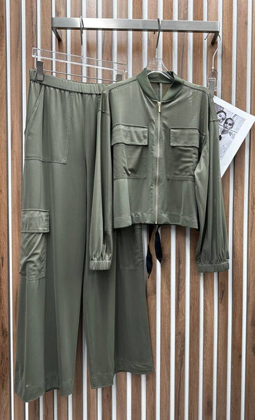 Костюм Max Mara женский болотный 150502-3
