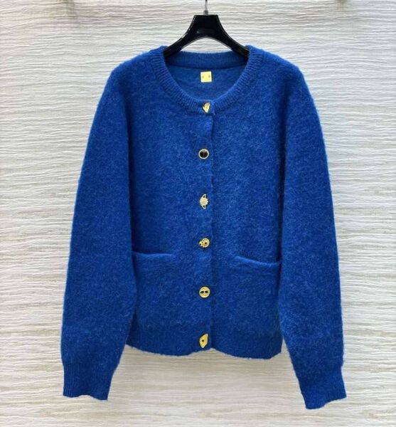 Кардиган Schiaparelli женский вязаная ткань темно-синий 196595