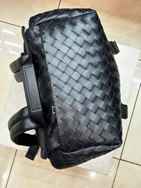 Мужской рюкзак Bottega Veneta мужской кожа черный 167099-3