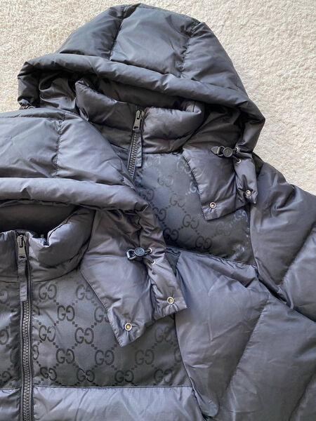 Мужской пуховик Gucci мужской черный 167338-3