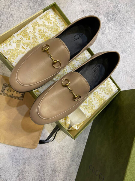 Лоферы Gucci женский кожа бежевый 99951-9