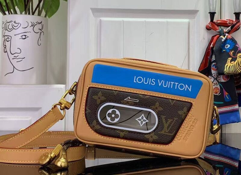 Сумка Louis Vuitton женский кожа бежевый 194115