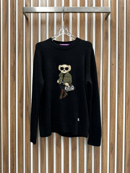 Свитер Ralph Lauren женский вязаная ткань черный 129129