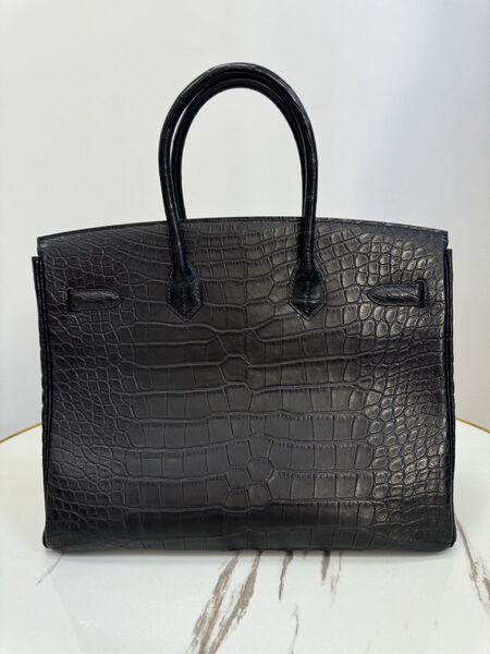 Сумка Hermès Birkin 30 женский кожа черный 162962-2