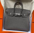 Сумка Hermès Birkin 25 ручная работа женский кожа swift серебристый 100618