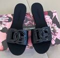 Шлепки Dolce & Gabbana женский кожа черный 147479-1