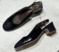 Туфли Chanel женский кожа черный 147932-1