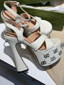 Босоножки Gucci женский кожа белый 107350-2