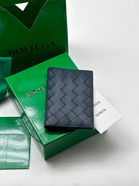 Мужская обложка на паспорт Bottega Veneta мужской кожа синий 115791-2