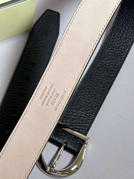 Мужской ремень Tom Ford мужской кожа черный 152825-4