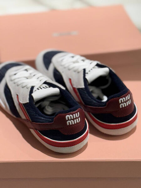 Кеды Miu Miu женский текстиль белый 181435-5