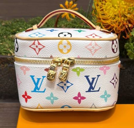 Косметичка Louis Vuitton женский кожа белый 174082