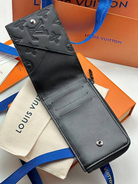 Картхолдер Louis Vuitton мужской кожа черный 108251-2
