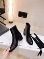 Ботильоны Chanel женский кожа черный 13109-3