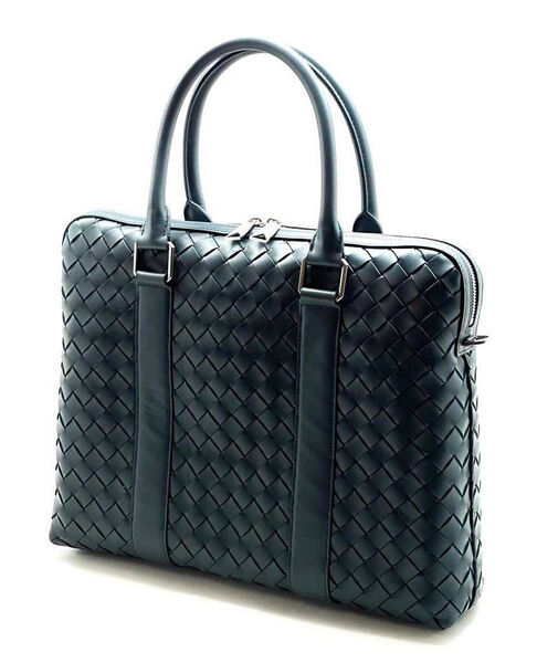 Мужской порфель Bottega Veneta мужской кожа синий 101051-2