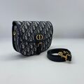 Сумка Christian Dior Bobby средняя женский жаккард dior oblique синий 74416-3