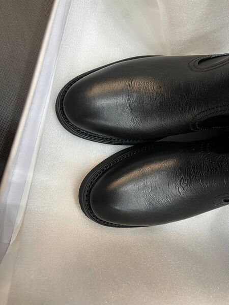 Сапоги Golden Goose женский кожа черный 162708-8