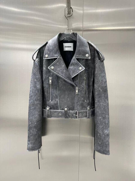 Куртка Jil Sander женский кожа графитовый 162078-2