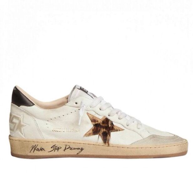 Кеды Golden Goose женский кожа белый 197174