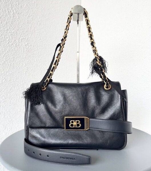 Сумка Balenciaga женский кожа черный 178391