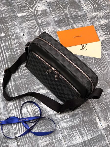 Мужская сумка мессенджер Louis Vuitton Dayton Reporter мужской канва графитовый 41199-2