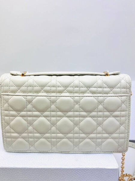 Сумка Christian Dior Handle женский кожа белый 152942-3