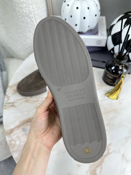 Лоферы Brunello Cucinelli женский овчина бежевый 39772-11