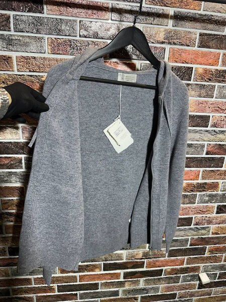 Мужской кардиган Brunello Cucinelli мужской графитовый 159126-4