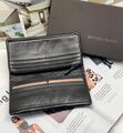 Кошелек-визитница Bottega Veneta мужской кожа черный 32189-2