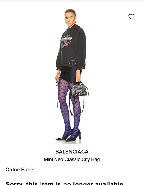Сумка Balenciaga женский кожа черный 141483-9