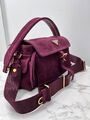 Сумка Prada женский замша бордовый 200214-4